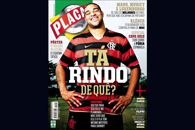 Capa da revista Placar de Julho de 2009. Capa da revista Placar de Julho de 2009.