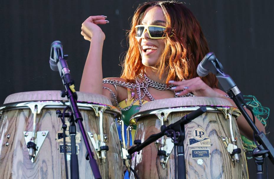 Índio, Califórnia: Anitta se apresenta no palco do Coachella Stage durante o Coachella Valley Music and Arts Festival 2022 em 15 de abril de 2022.