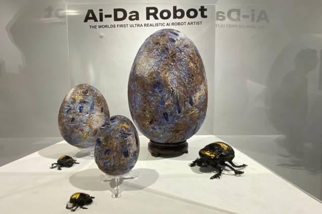 Obra da robô Ai-Da - Obra da robô Ai-Da -