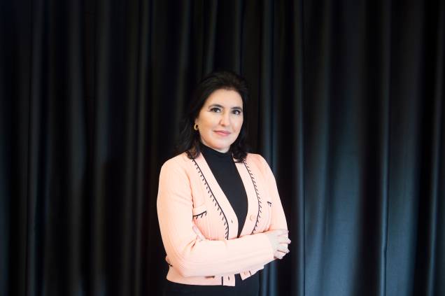 A pré-candidata para presidência Simone Tebet durante a gravação do programa Amarelas On Air, de Veja - A pré-candidata para presidência Simone Tebet durante a gravação do programa Amarelas On Air, de Veja -