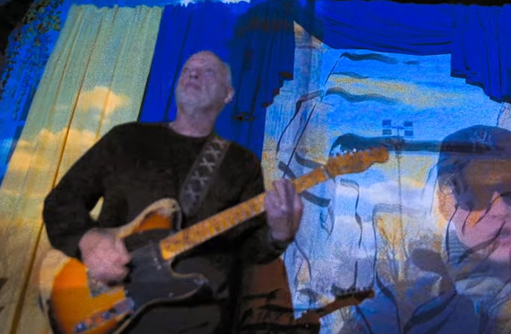 David Gilmour no clipe da música 'Hey Hey, Rise Up', nova música do Pink Floyd //Reprodução Leia mais em: https://preprod.veja.abril.com.br/coluna/o-som-e-a-furia/pink-floyd-divulga-clipe-de-musica-inedita-com-cenas-da-guerra-na-ucrania/