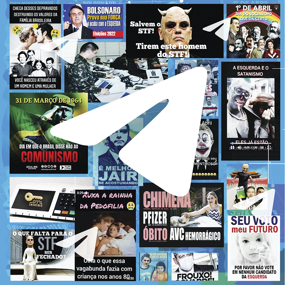 telegram-abre2 SHOW DE HORRORES - Imagens em grupos bolsonaristas: mensagens atacam de Xuxa “pedófila” à esquerda “satanista” -
