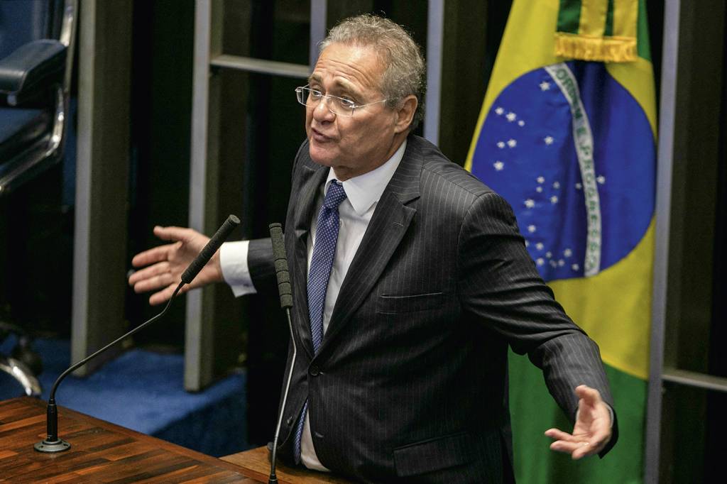000_1CZ0RW.jpg DÁ CÁ - Renan Calheiros: fiel a seu estilo exagerado, ele acusa Arthur Lira de ser “golpista” -