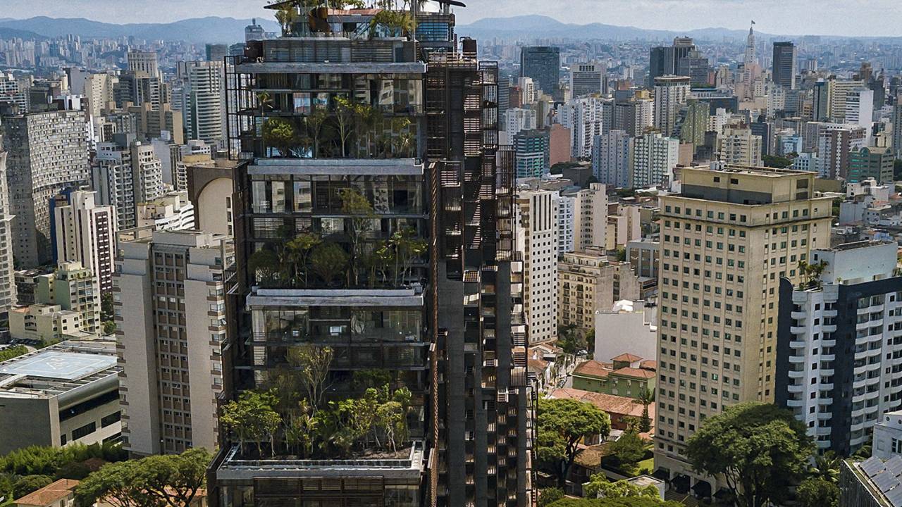 FLORESTA VERTICAL - O novo edifício: 22 andares cobertos de árvores -