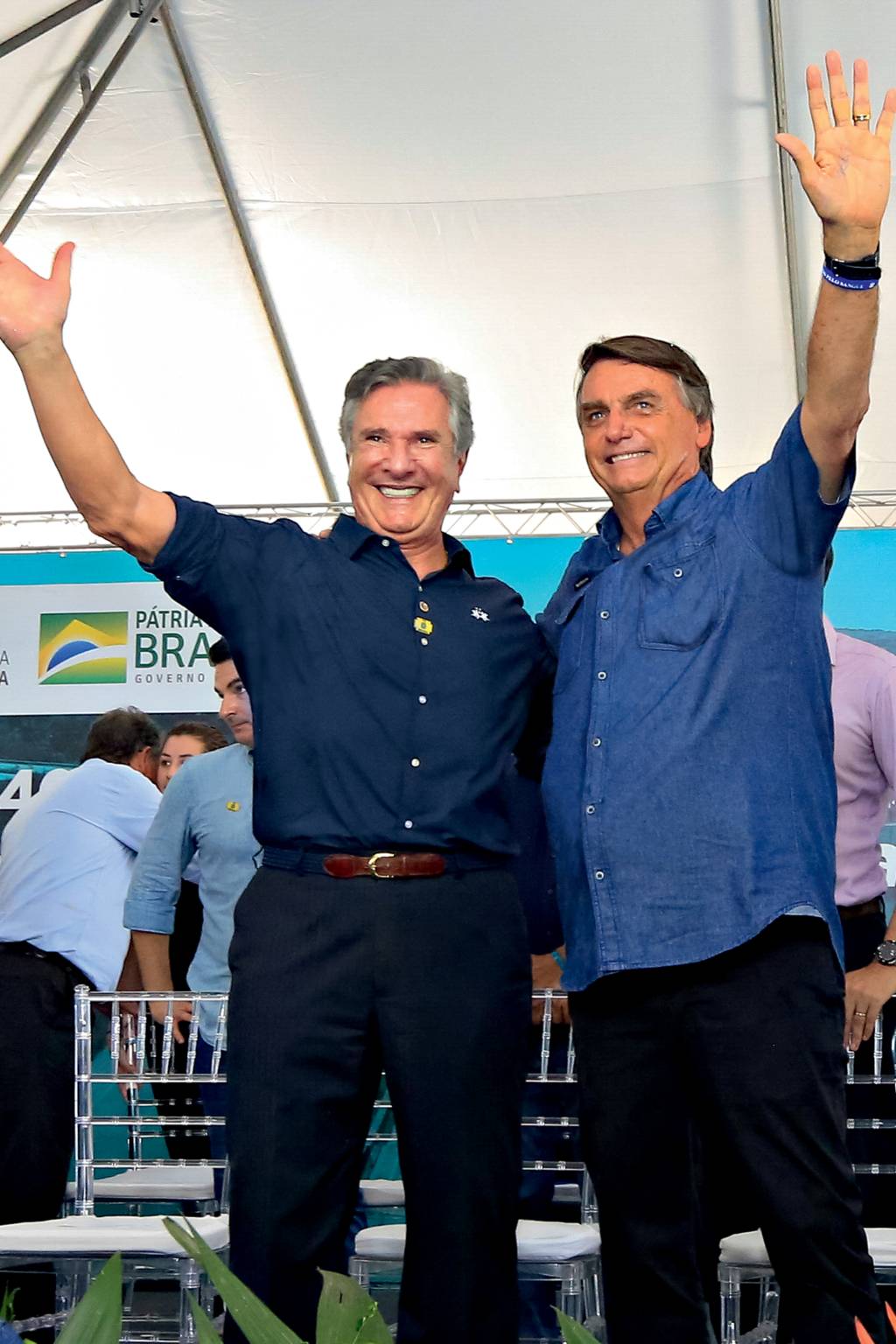 17/05/2022 Cerimônia de Inauguração da Duplicação de trecho SIAMESES - Fernando Collor e Jair Bolsonaro: interesses comuns em Alagoas -
