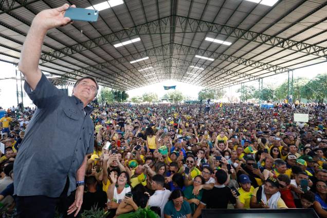 Paragominas - PA, 28/04/2022- Presidente Jair Bolsonaro, durante Cerimônia de Regularização Fundiária. Paragominas - PA, 28/04/2022- Presidente Jair Bolsonaro, durante Cerimônia de Regularização Fundiária.