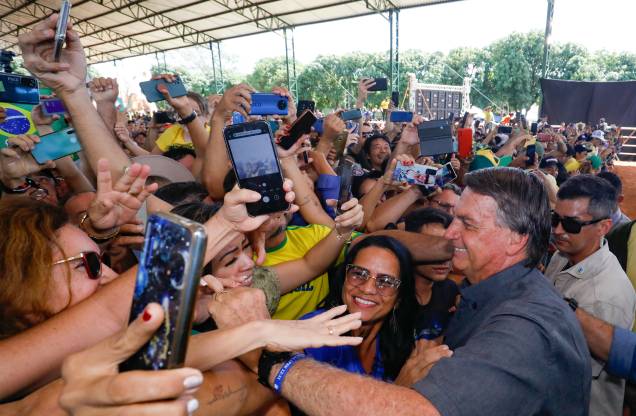 Paragominas - PA, 28/04/2022- Presidente Jair Bolsonaro, visita `a cidade para a Cerimônia de Regularização Fundiária. Paragominas - PA, 28/04/2022- Presidente Jair Bolsonaro, visita `a cidade para a Cerimônia de Regularização Fundiária.