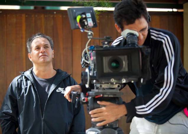 Breno Silveira no set de filmagens do filme "À Beira do Caminho", de 2012. Breno Silveira no set de filmagens do filme "À Beira do Caminho", de 2012.