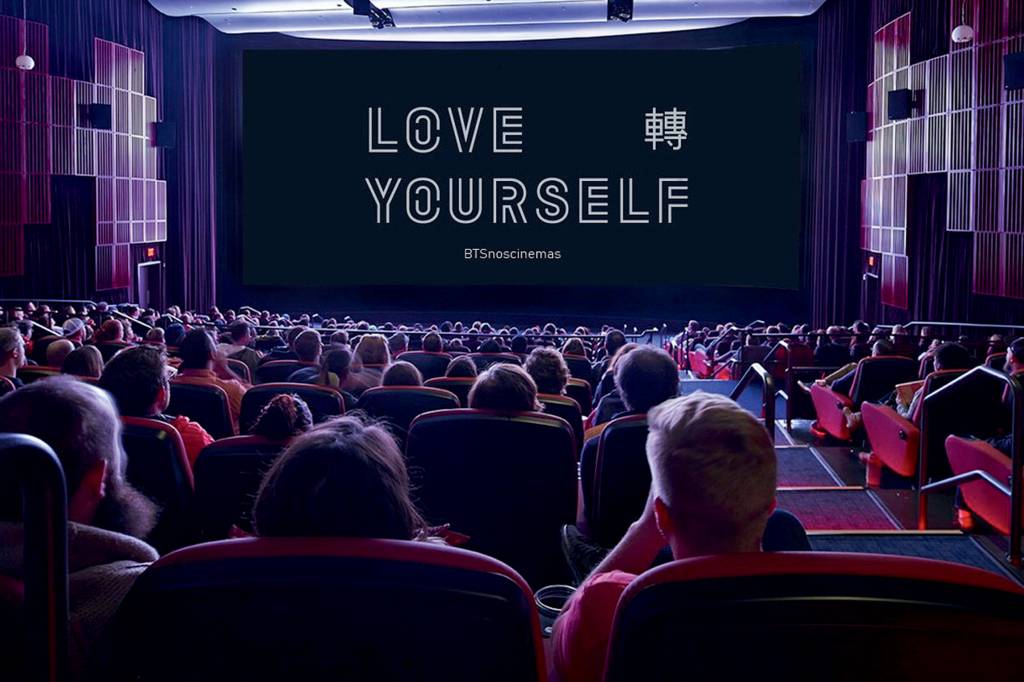 CINEMA-SHOW DO BTS.jpeg SALA LOTADA - Show do BTS: o evento foi transmitido horas após a performance -
