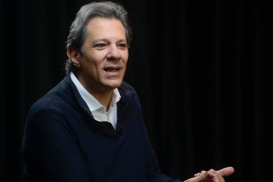 Fernando Haddad durante a gravação do programa Amarelas On Air - Fernando Haddad durante a gravação do programa Amarelas On Air -