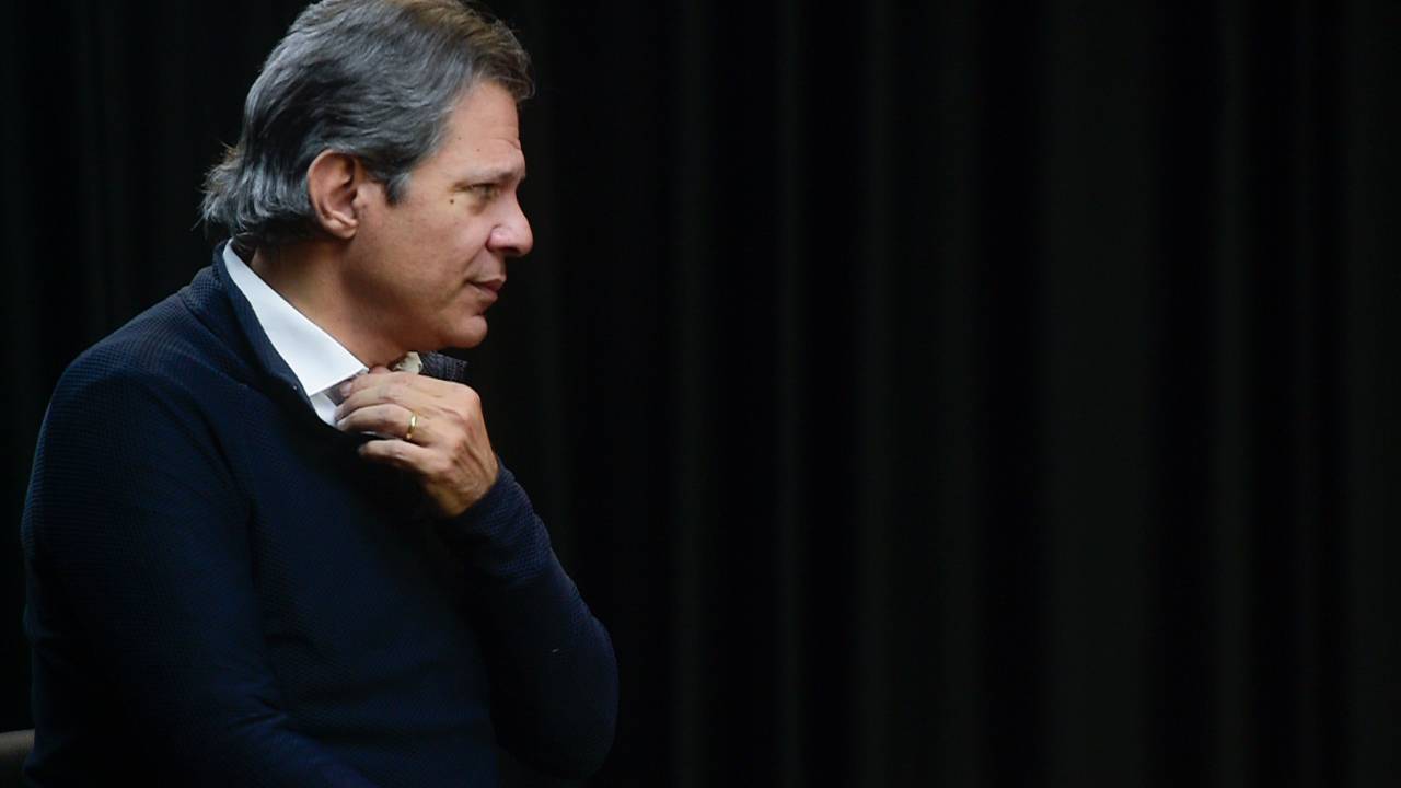 Fernando Haddad durante a gravação do programa Amarelas On Air -