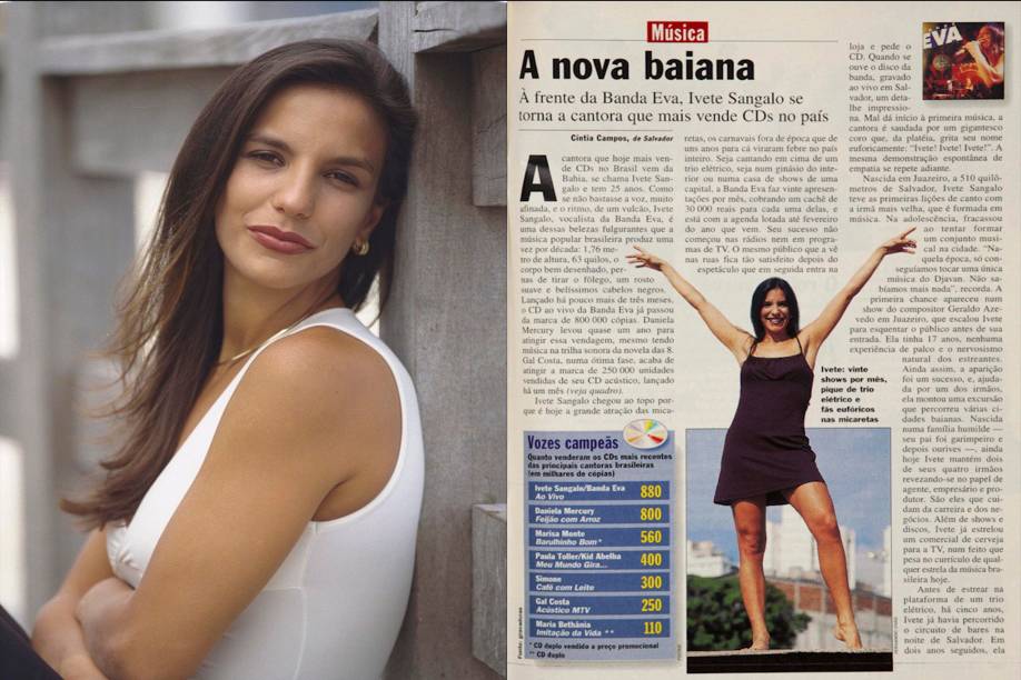 Abertura da matéria "A nova baiana" publicada na revista Veja, em 05/11/1997. Abertura da matéria "A nova baiana" publicada na revista Veja, em 05/11/1997.