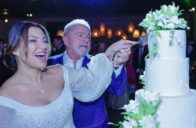 18/05/2022 - Cerimônia de casamento do ex-presidente Lula e a socióloga Rosângela Silva, a Janja, em São Paulo. 18/05/2022 - Cerimônia de casamento do ex-presidente Lula e a socióloga Rosângela Silva, a Janja, em São Paulo.