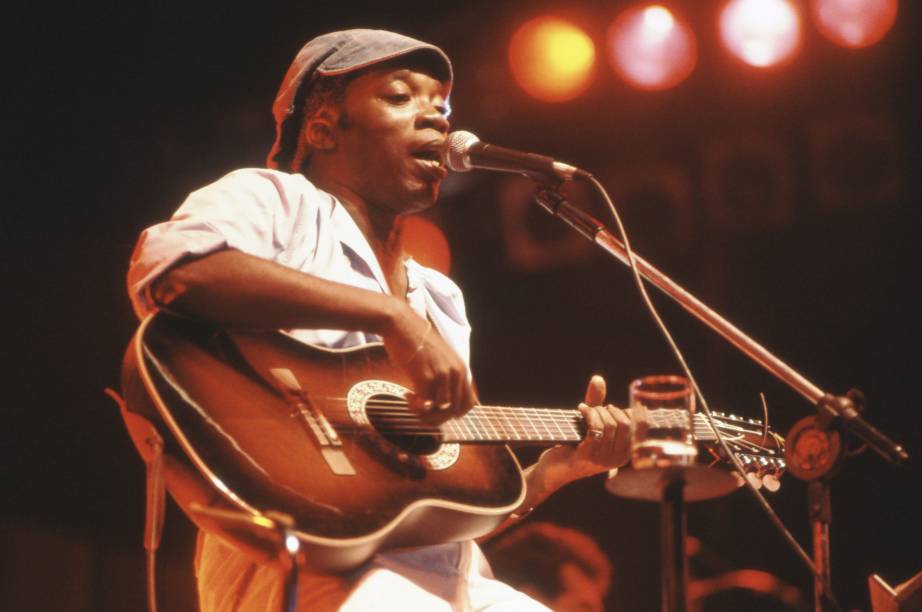 Show de Milton Nascimento, no Pavilhão de Exposições do Anhembi, em São Paulo. Anos 90.