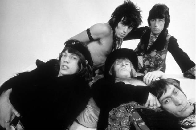 Foto da banda Rolling Stones para divulgar o álbum "Exile on Main St", em 1971. Foto da banda Rolling Stones para divulgar o álbum "Exile on Main St", em 1971.