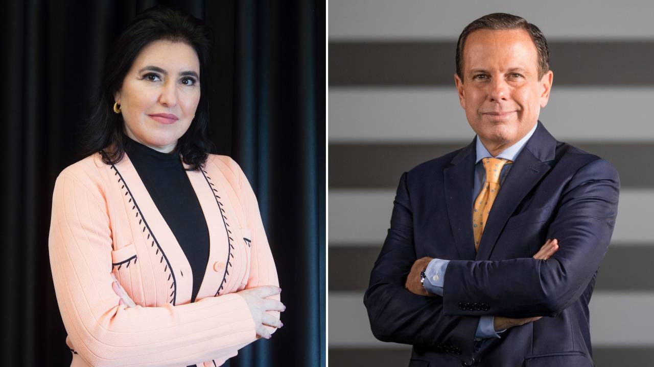 Simone Tebet e João Doria -
