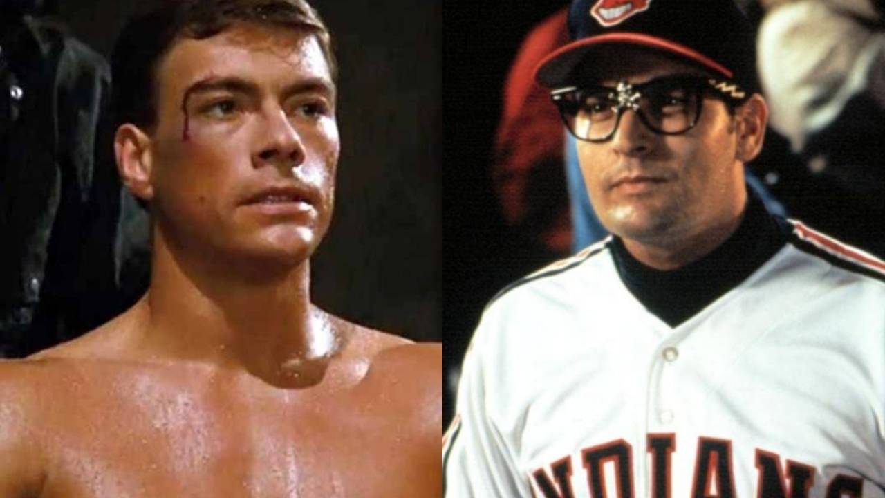 Jean-Claude Van Damme em O Grande Dragão Branco e Charlie Sheen em Um Time Muito Louco