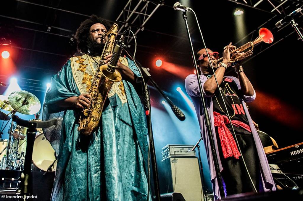 WhatsApp Image 2022-05-26 at 10.30.10 O músico Kamasi Washington durante o show na Audio, em São Paulo - 25/05/2022