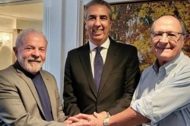 Zé Eliton, Lula e Alckmin O ex-governador de Goiás Zé Eliton, o ex-presidente Lula e o ex-governador de São Paulo Geraldo Alckmin