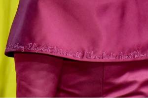 vestido hillary Detalhe do vestido de Hillary Clinton no Met Gala 2022