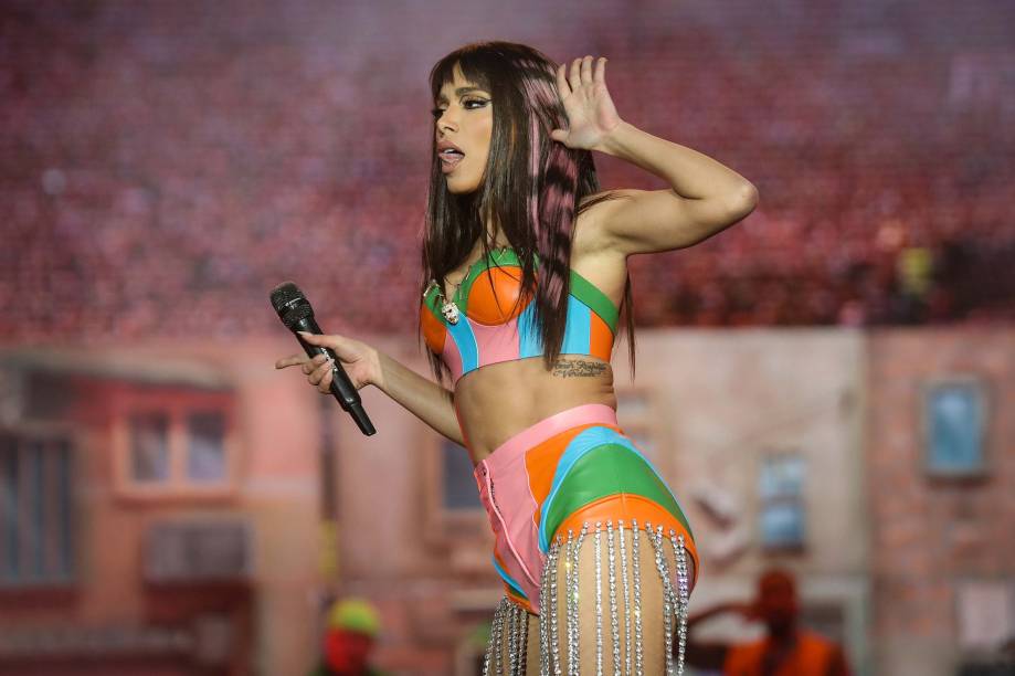 Anitta durante sua apresentação no Rock in Rio Lisboa, no Parque da Bela Vista, Lisboa, Portugal, 26/06/2022.