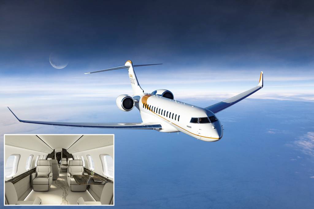 AVIAO-BOMBARDIER-GLOBAL-8000_1.jpg2 VELOZES E LUXUOSOS - O projeto da Bombardier: com dezenove lugares, o Global 8000 passará de 1 000 quilômetros por hora -