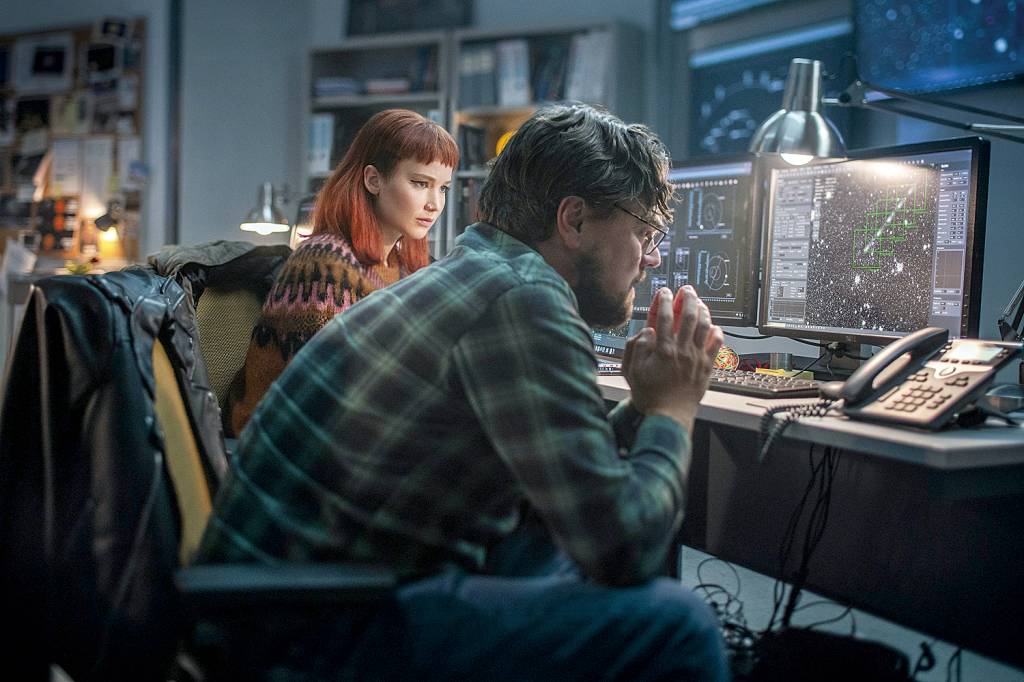 FILM-DON’T-LOOK-UP-5 FICÇÃO - Cena de Não Olhe para Cima: Hollywood tem fixação pelo tema -
