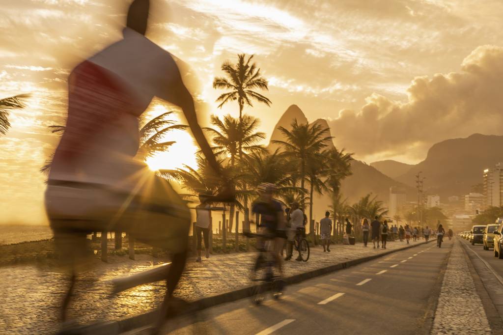 GettyImages-521095896.jpg QUALIDADE DE VIDA - Rio: ciclovias protegidas transformam as vias públicas -
