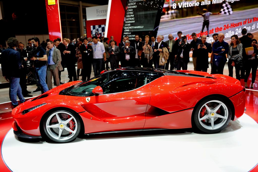 A view of the world premiere LaFerrari shown on the Ferrari stand at the Geneva Motor Show, in Geneva in Switzerland on March 5, 2013