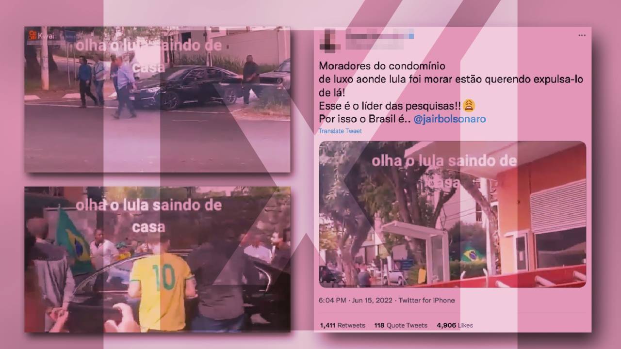 Post engana sobre local de manifestações contra o ex-presidente Lula //