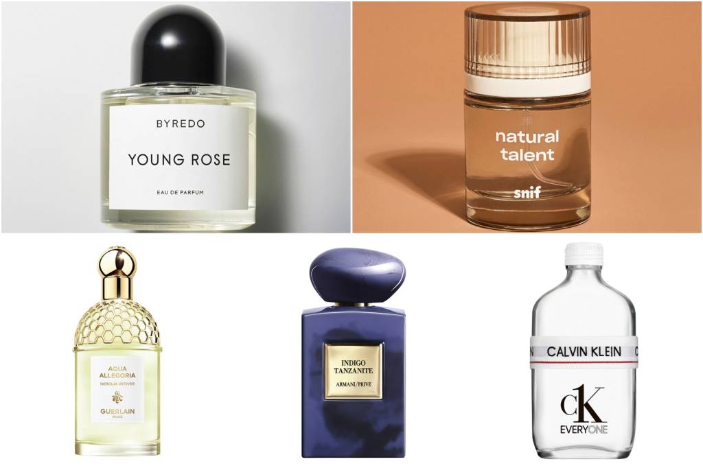 PERFUME-YOUNG-ROSE—BYREDO—GENDERLESS-2.jpg FESTA DE BÁLSAMOS - Flores e madeiras: notas preponderantes nos Young Rose e Natural Talent (acima) e nos Nerolia Vetiver, Indigo Tanzanite e CK Everyone -