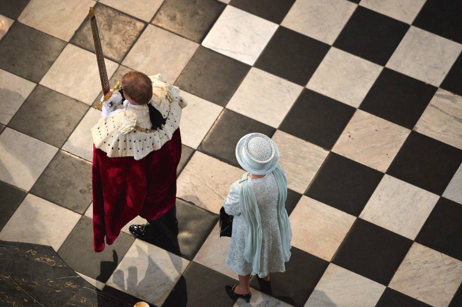 A Rainha Elizabeth II da Grã-Bretanha na Catedral de São Paulo para um serviço nacional de ação de graças pelo Jubileu de Diamante da Rainha em Londres em 05/06/2012. A Rainha Elizabeth II da Grã-Bretanha na Catedral de São Paulo para um serviço nacional de ação de graças pelo Jubileu de Diamante da Rainha em Londres em 05/06/2012.