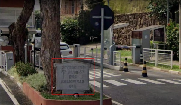 Captura de imagem Captura de imagem no Google Street View