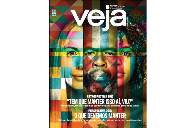 Eduardo Kobra, artísta plástico muralista com obra na capa da Revista Veja, edição de 27/12/2017. Eduardo Kobra, artísta plástico muralista com obra na capa da Revista Veja, edição de 27/12/2017.