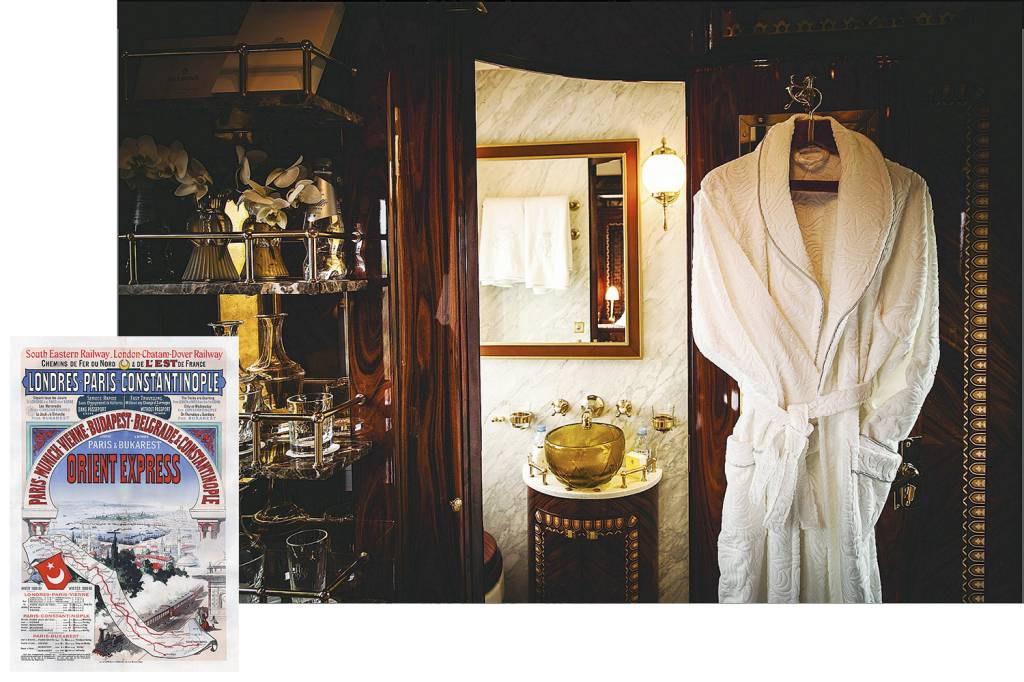 EXPRESSO-ORIENTE-ITALIA-2022-01.png GLAMOUR REVISITADO - A luxuosa cabine do mítico Expresso do Oriente hoje e um antigo bilhete: o “trem dos reis” -