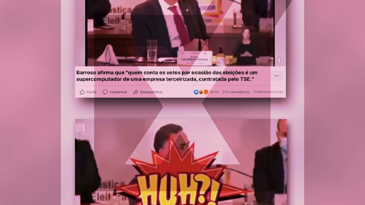 Vídeo engana sobre pape de empresa terceirizada na contagem de votos do TSE