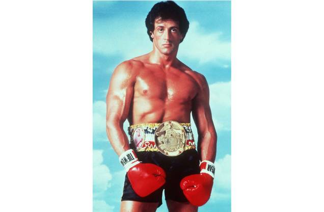 Sylvester Stallone no filme "Rocky - Um Lutador", de John G. Avildsen, 1976. Sylvester Stallone no filme "Rocky - Um Lutador", de John G. Avildsen, 1976.