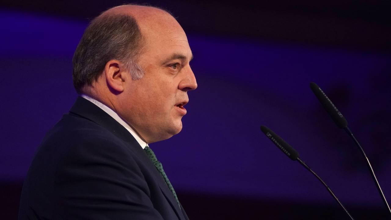Defence Secretary Ben Wallace speaks at the RUSI Land Warfare Conference 2022, at Church House in Westminster, central London. Picture date: Tuesday June 28, 2022. (Photo by Kirsty O'Connor/PA Images via Getty Images)