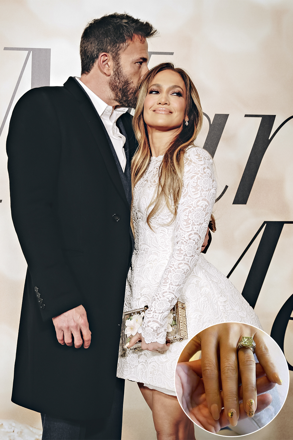 GettyImages-1369487712.jpg2 UNIÃO - JLo: o anel de noivado de 8,5 quilates e as iniciais dela e do noivo, o ator Ben Affleck -