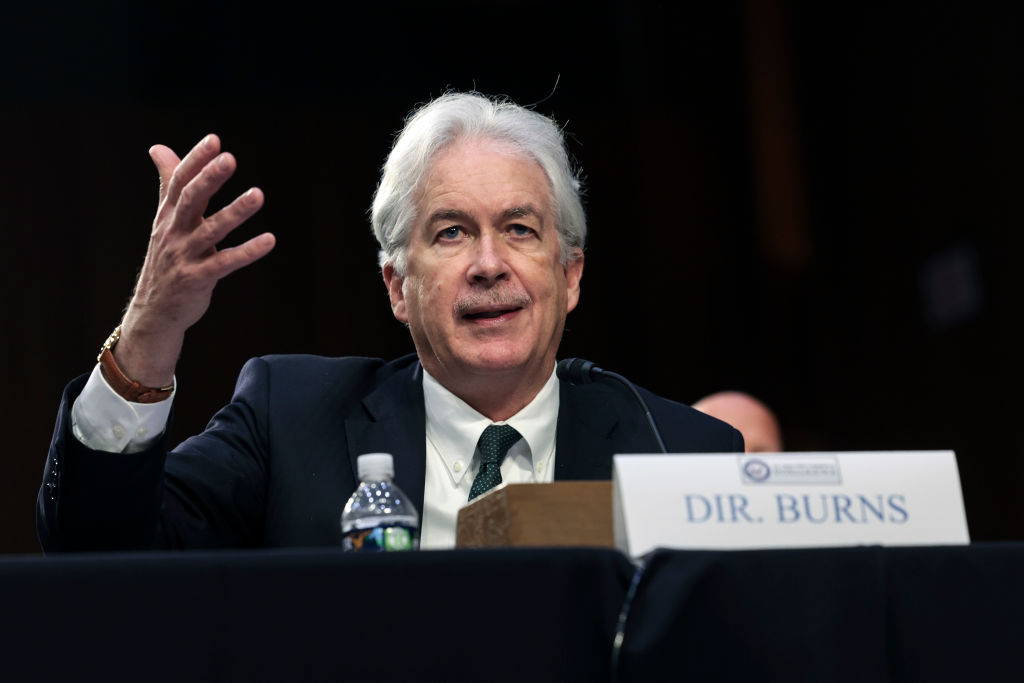 WASHINGTON, DC - MARCH 10: Central Intelligence Agency (CIA) Director William Burns testifies before the Senate Intelligence Committee on March 10, 2022 in Washington, DC. The committee held a hearing on worldwide threats. (Photo by Kevin Dietsch/Getty Images)