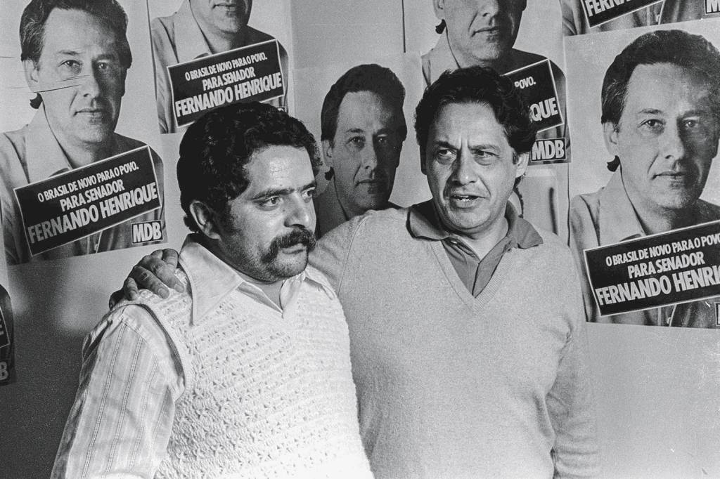 LULA_FHC_PB-1978.jpg PASSADO COMUM - O petista e o tucano em 1978: de mãos dadas contra o inimigo comum nos estertores da ditadura -