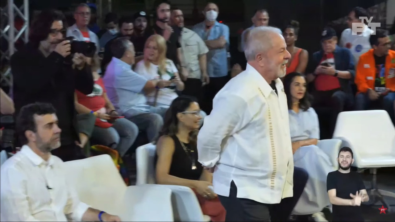 Lula em ato no Centro do Rio