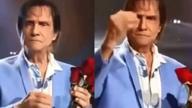 Roberto Carlos irritado -