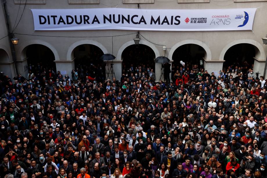 Manifestação em defesa da democracia e da justiça, em São Paulo -