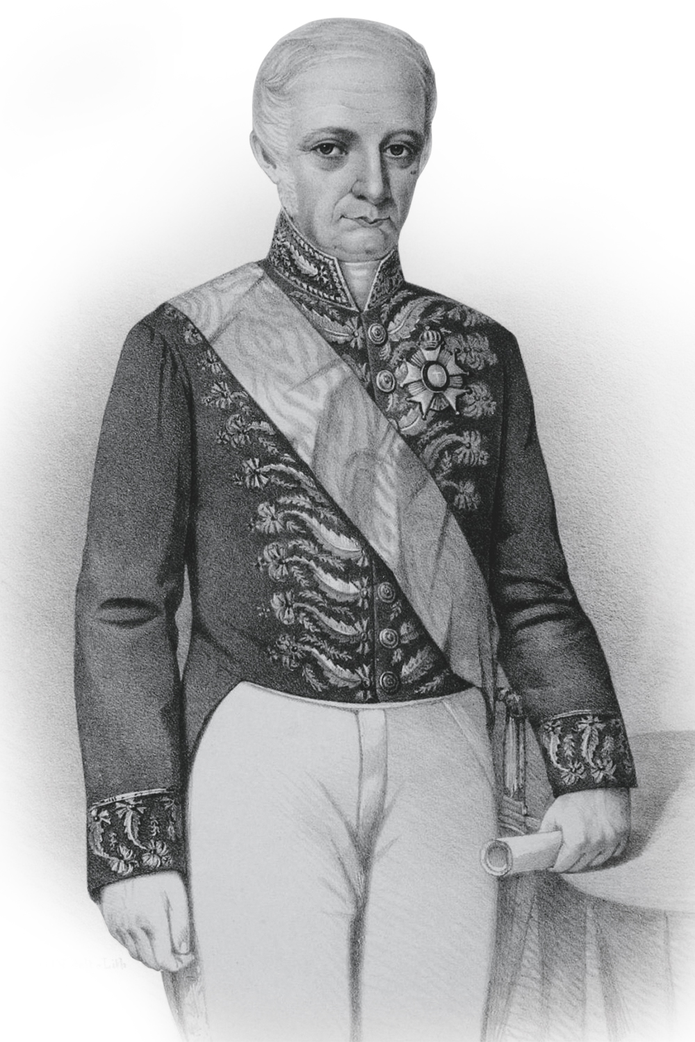 Antonio-Carlos-Ribeiro-de-Andrade_-_Litografia_(cropped).jpg EM FAMÍLIA - O irmão Antonio Carlos: envolvido na rebelião de Pernambuco, em 1817 -