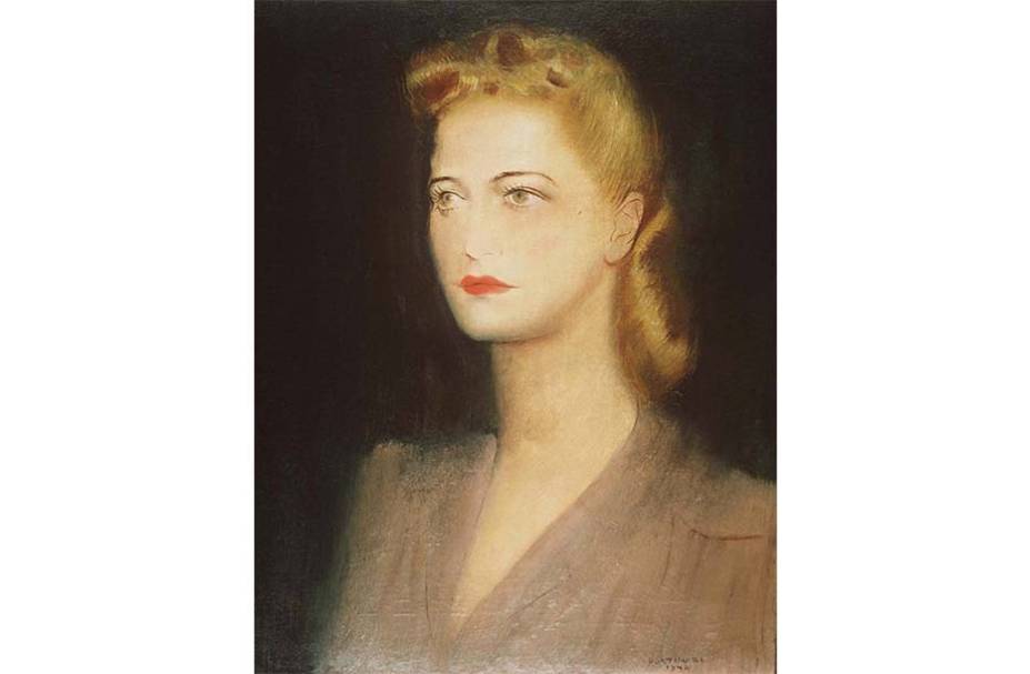 Pintura da ex-primeira-dama da Argentina Eva Perón exibido no Museu de Artes e Ciências de Daytona Beach, Flórida, em 1º/01/1996. Pintada por Cândido Portinari, retratada com 21 anos, no auge de sua carreira no rádio nos anos 40, cinco anos antes de seu casamento oficial com o coronel Juan Domingo Perón.