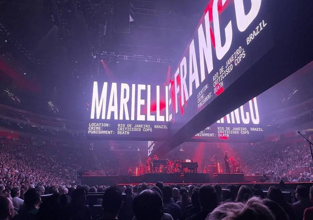 Roger Waters exibe o nome de Marielle Franco em sua nova turnê