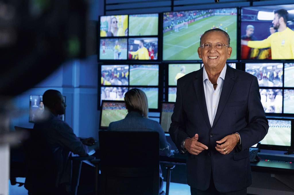 GALVAO-BUENO-ILHA-DE-EDIÇAO-GLOBO.jpg EM DEFESA DA SIMPLICIDADE - O narrador Galvão Bueno já se manifestou publicamente contra o vocabulário pedante da turma da bola. Em 2019, pediu ao técnico da seleção brasileira, Tite, que abandonasse a “pregação estranha” e as “palavras que não existem” -
