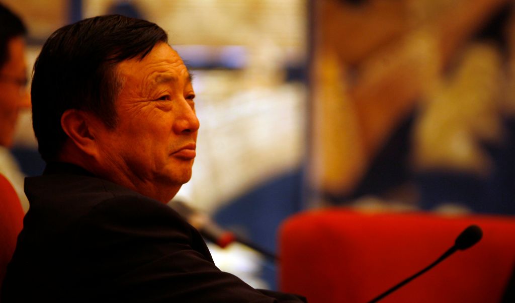 CHENGDU, CHINA - MARCH 12: Huawei Technologies Co., Ltd CEO Ren Zhengfei attends the unveiling ceremony of the Huawei Symantec Technologies Co., Ltd. on March 12, 2008 in Chengdu, Sichuan Province of China. (Photo by Wang Xiwei/Visual China Group via Getty Images)