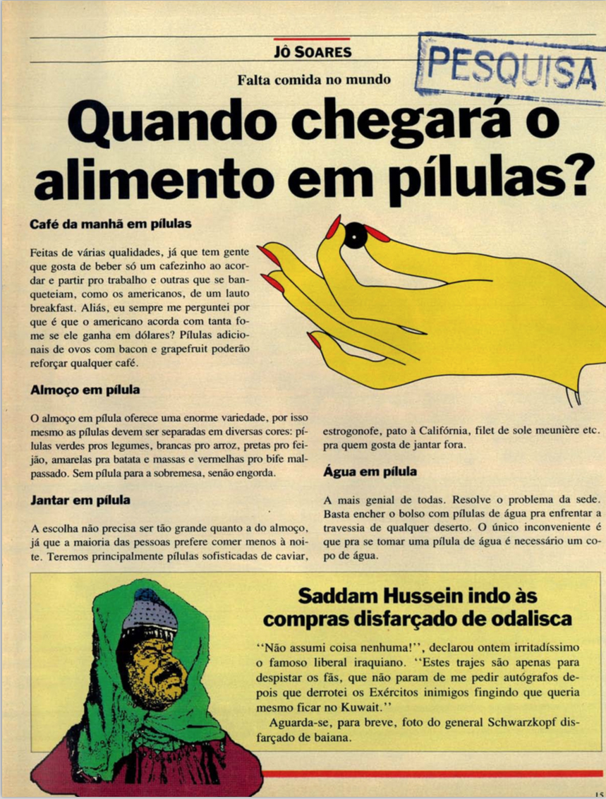 JO SOARES-COLUNA NA VEJA6 ArquivoColuna de Jô Soares